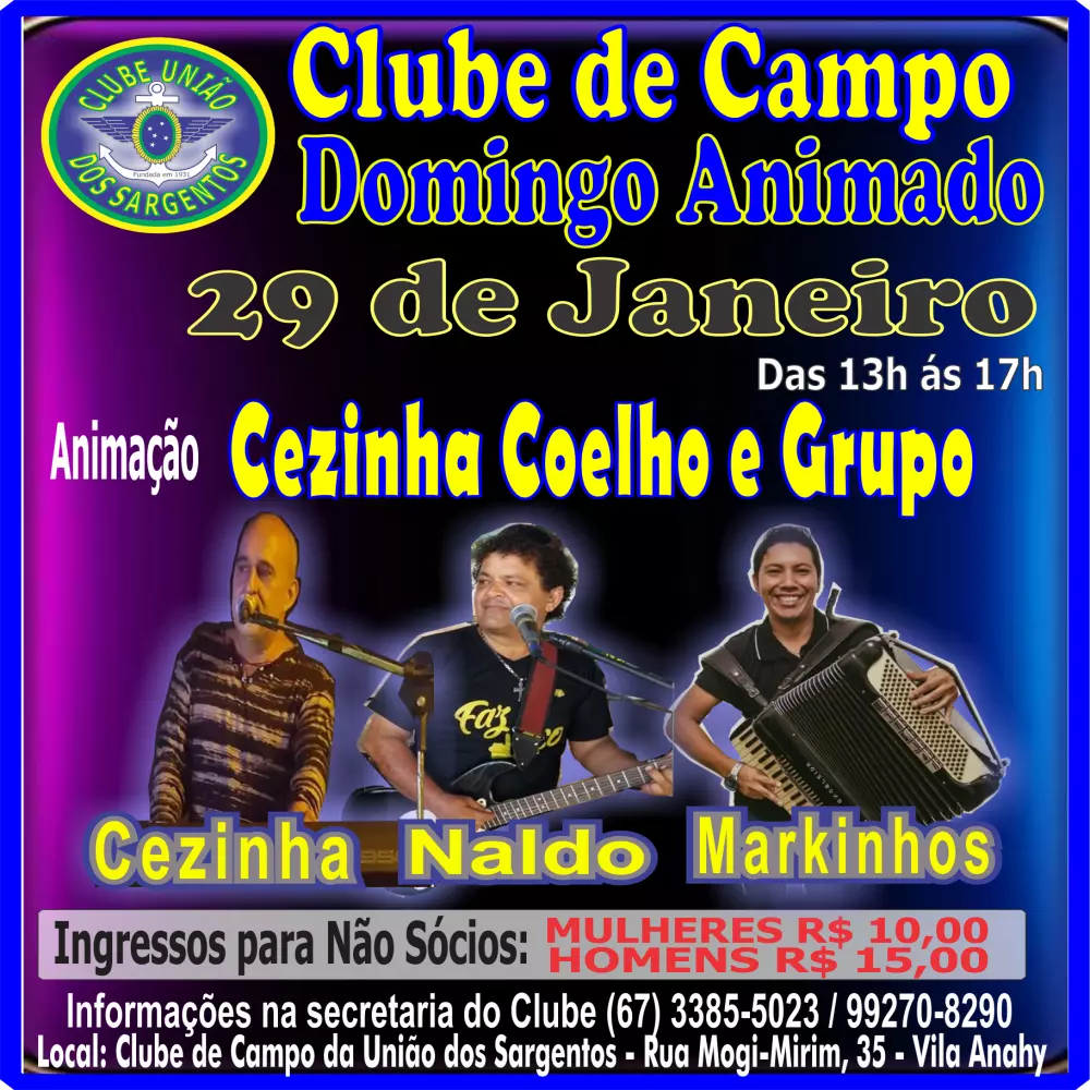 Domingo Animado no Clube de Campo 29/01/2023